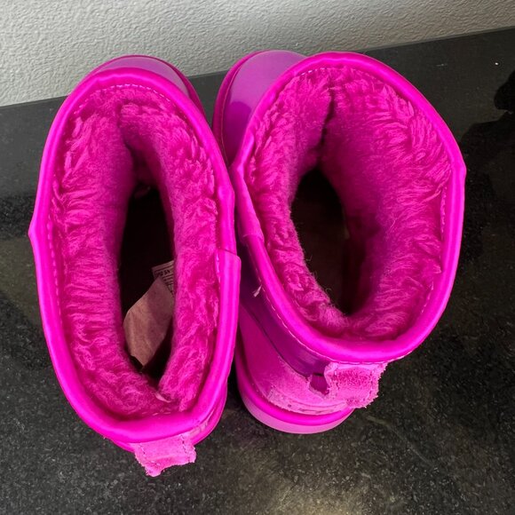 UGG Australia Classic Mini Boots Women's Holographic Hot Pink Size 5 - Picture 7 of 14